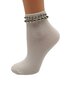 Kojinės moterims su papuošimais be Snazzy SK-38, baltos kaina ir informacija | Moteriškos kojinės | pigu.lt