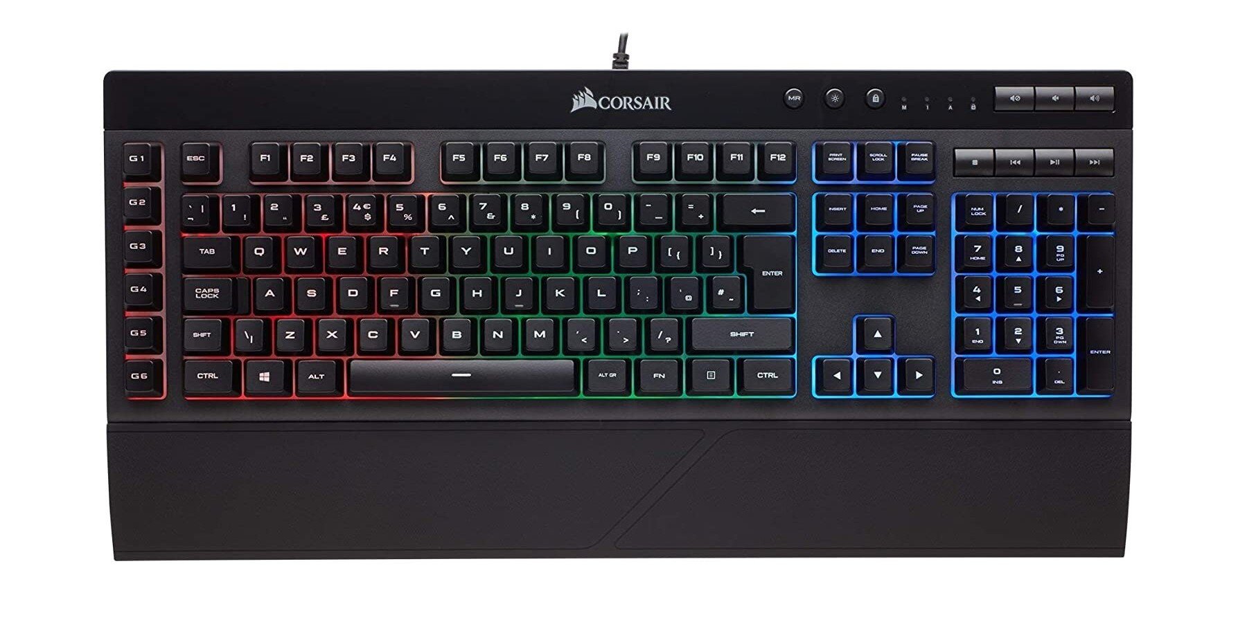 Corsair Gaming K55 RGB PRO цена и информация | Klaviatūros | pigu.lt