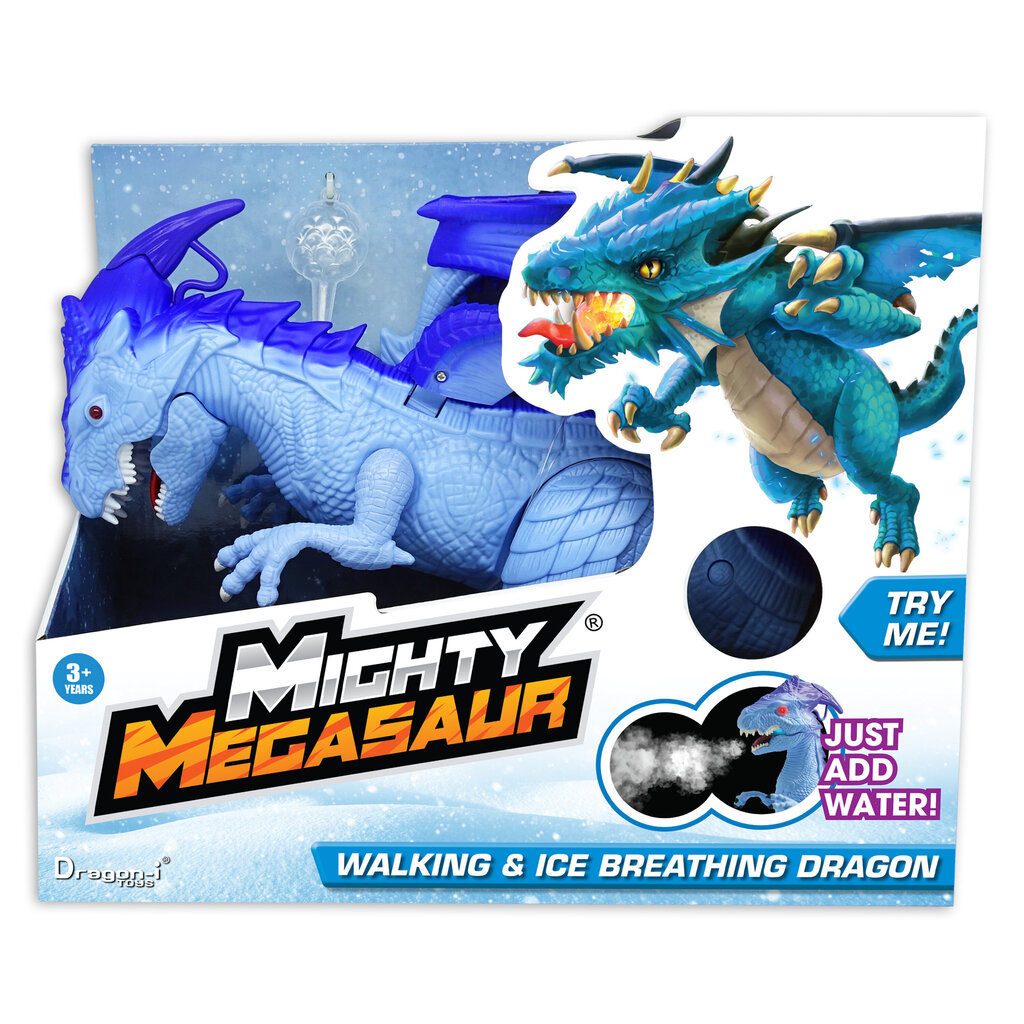 Šalčiu alsuojantis dinozauras Dragon Megasaur Mighty, 80074 kaina ir informacija | Žaislai berniukams | pigu.lt