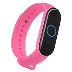 Ремешок Fusion wave для Xiaomi Mi Band 3 / Mi Band 4 / 5 / 6, розовый цена и информация | Аксессуары для смарт-часов и браслетов | pigu.lt