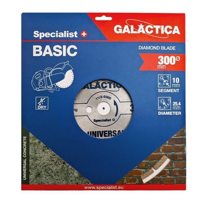 Deimantinis diskas Galactica 300x10x25,4MM kaina ir informacija | Mechaniniai įrankiai | pigu.lt