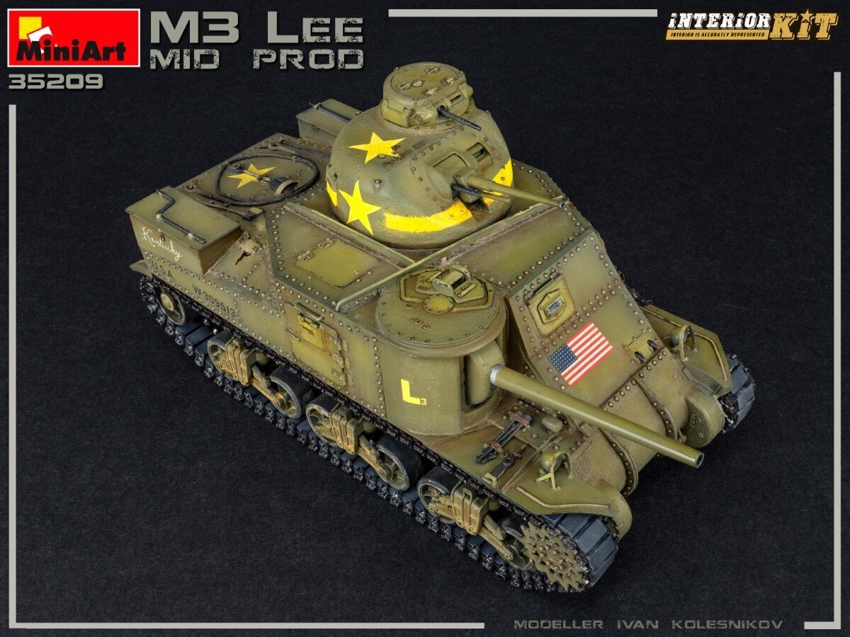 Klijuojamas modelis MiniArt 35209 M3 Lee Mid Prod. Interior Kit 1/35 kaina ir informacija | Klijuojami modeliai | pigu.lt