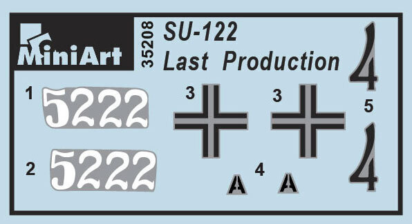 Klijuojamas modelis MiniArt 35208 SU-122 (Last Production) Interior KIT 1/35 kaina ir informacija | Klijuojami modeliai | pigu.lt