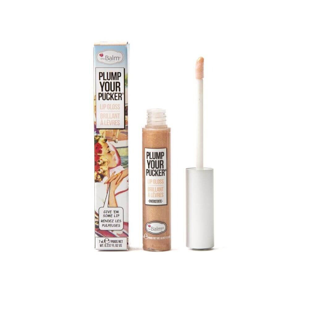 Lūpų blizgis Plump Your Pucker Overstate theBalm, 7 ml kaina ir informacija | Lūpų dažai, blizgiai, balzamai, vazelinai | pigu.lt