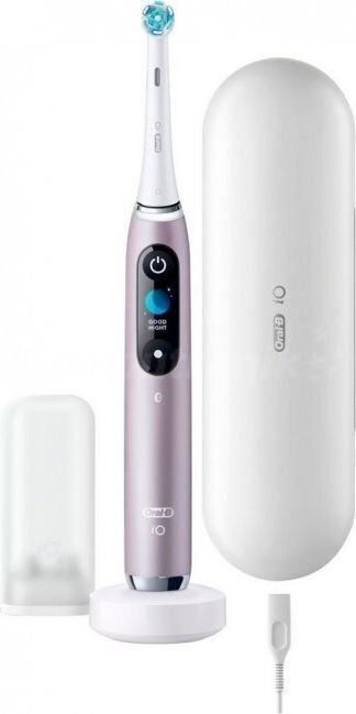 Oral-B iO Series 9N Rose Quartz kaina ir informacija | Elektriniai dantų šepetėliai | pigu.lt