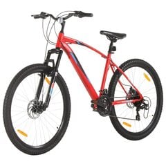 Kalnų dviratis 29 colių ratai, raudonas kaina ir informacija | Dviračiai | pigu.lt