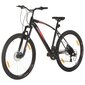 Kalnų dviratis 29 colių ratai, juodas цена и информация | Dviračiai | pigu.lt