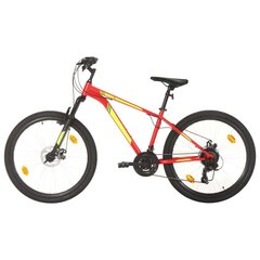 Kalnų dviratis 27,5 colių ratai, raudonas kaina ir informacija | Dviračiai | pigu.lt