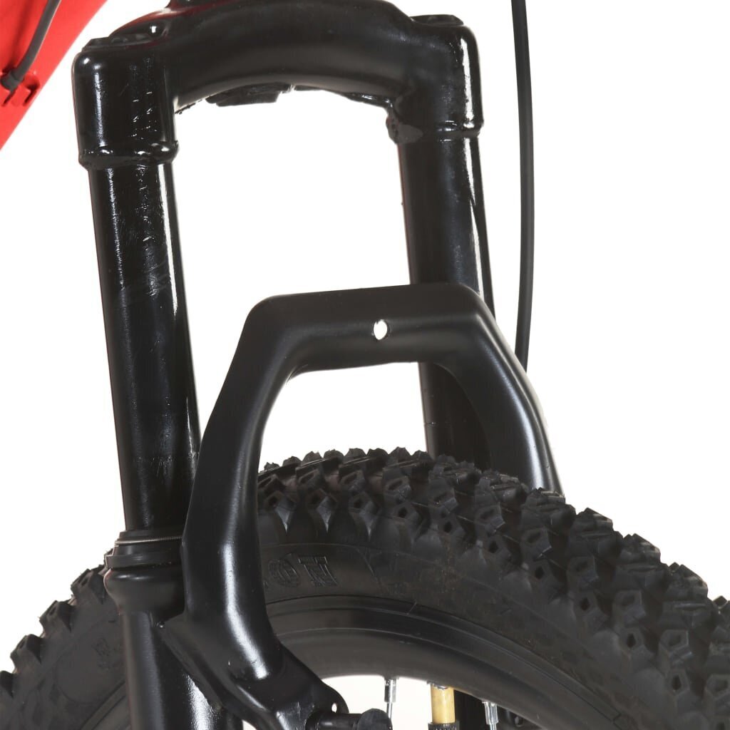 Kalnų dviratis 27,5 colių ratai, raudonas kaina ir informacija | Dviračiai | pigu.lt