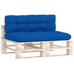 Pagalvės sofai iš palečių, 2 vnt, mėlynos kaina ir informacija | Pagalvės, užvalkalai, apsaugos | pigu.lt