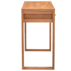 Rašomasis stalas su 2 stalčiais, 100x40x75 cm, rudas kaina ir informacija | Kompiuteriniai, rašomieji stalai | pigu.lt