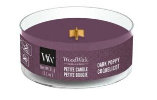 WoodWick ароматическая свеча Dark Poppy Coquelicot, 31 г цена и информация | Подсвечники, свечи | pigu.lt