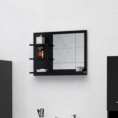 Vonios veidrodis, 60x10,5x45 cm, juodas цена и информация | Зеркала в ванную | pigu.lt