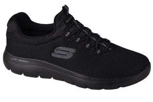 Мужские кеды Skechers Summits 52811-BBK, черные цена и информация | Кроссовки для мужчин | pigu.lt