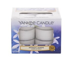 Kvapiosios arbatinės žvakės Yankee Candle Midnight Jasmine 9,8 g, 12 vnt. kaina ir informacija | Žvakės, Žvakidės | pigu.lt