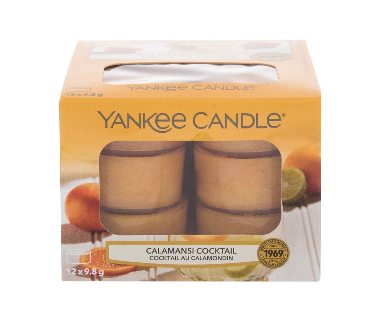 Kvapiosios arbatinės žvakės Yankee Candle Calamansi Cocktail 9,8 g, 12 vnt. цена и информация | Žvakės, Žvakidės | pigu.lt
