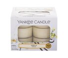 Kvapiosios arbatinės žvakės Yankee Candle Vanilla 9,8 g, 12 vnt.