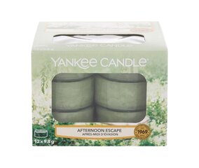 Ароматические чайные свечи Yankee Candle Afternoon Escape 9,8 г, 12 шт. цена и информация | Подсвечники, свечи | pigu.lt