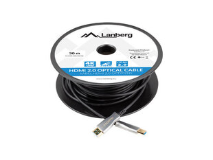 LANBERG CA-HDMI-20FB-0300-BK kaina ir informacija | Kabeliai ir laidai | pigu.lt