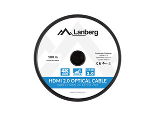 LANBERG CA-HDMI-20FB-1000-BK kaina ir informacija | Kabeliai ir laidai | pigu.lt