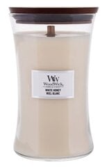 WoodWick ароматическая свеча White Honey, 609,5 г цена и информация | Подсвечники, свечи | pigu.lt