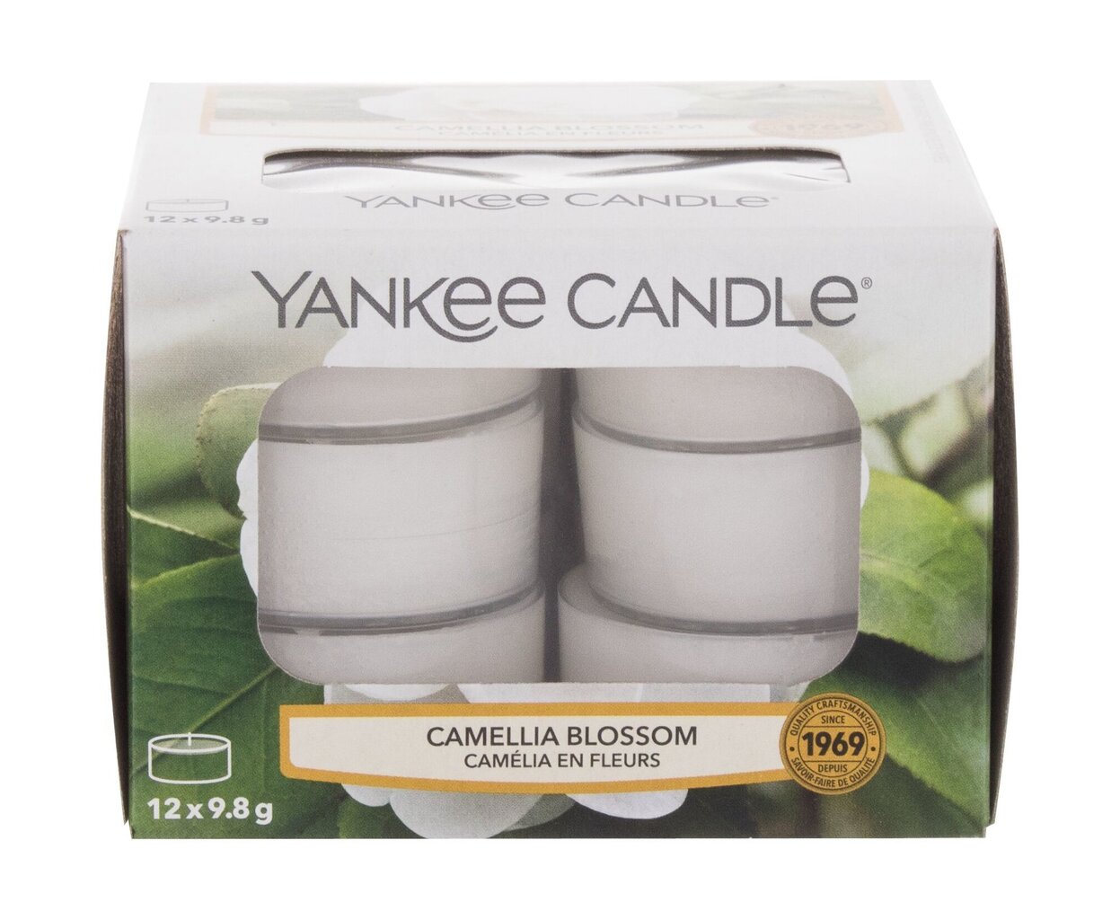 Kvapiosios arbatinės žvakės Yankee Candle Camellia Blossom 9,8 g, 12 vnt. kaina ir informacija | Žvakės, Žvakidės | pigu.lt