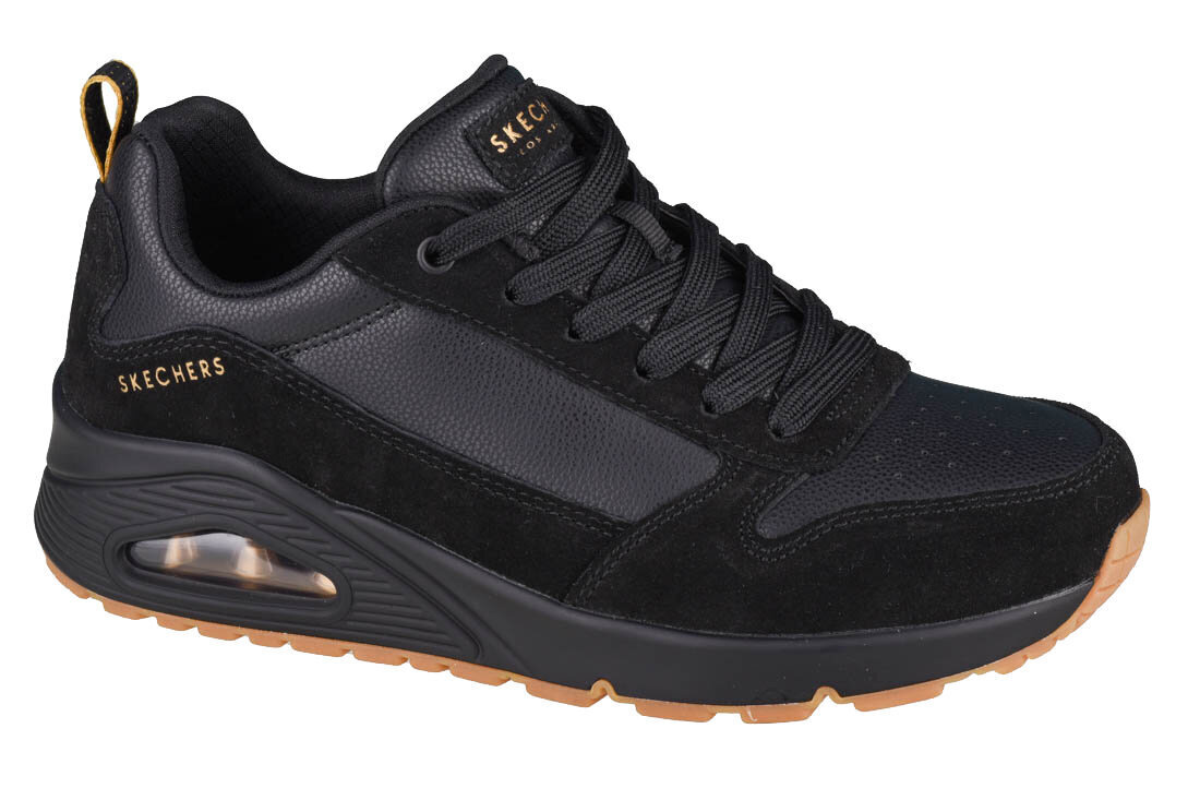 Sportiniai bateliai moterims Skechers Uno-Solid Air 155132-BBK, juodi kaina ir informacija | Sportiniai bateliai, kedai moterims | pigu.lt