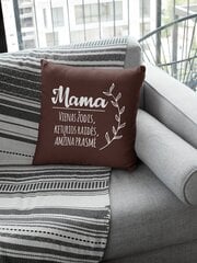 Dekoratyvinė pagalvė „Mama“, ruda цена и информация | Другие оригинальные подарки | pigu.lt