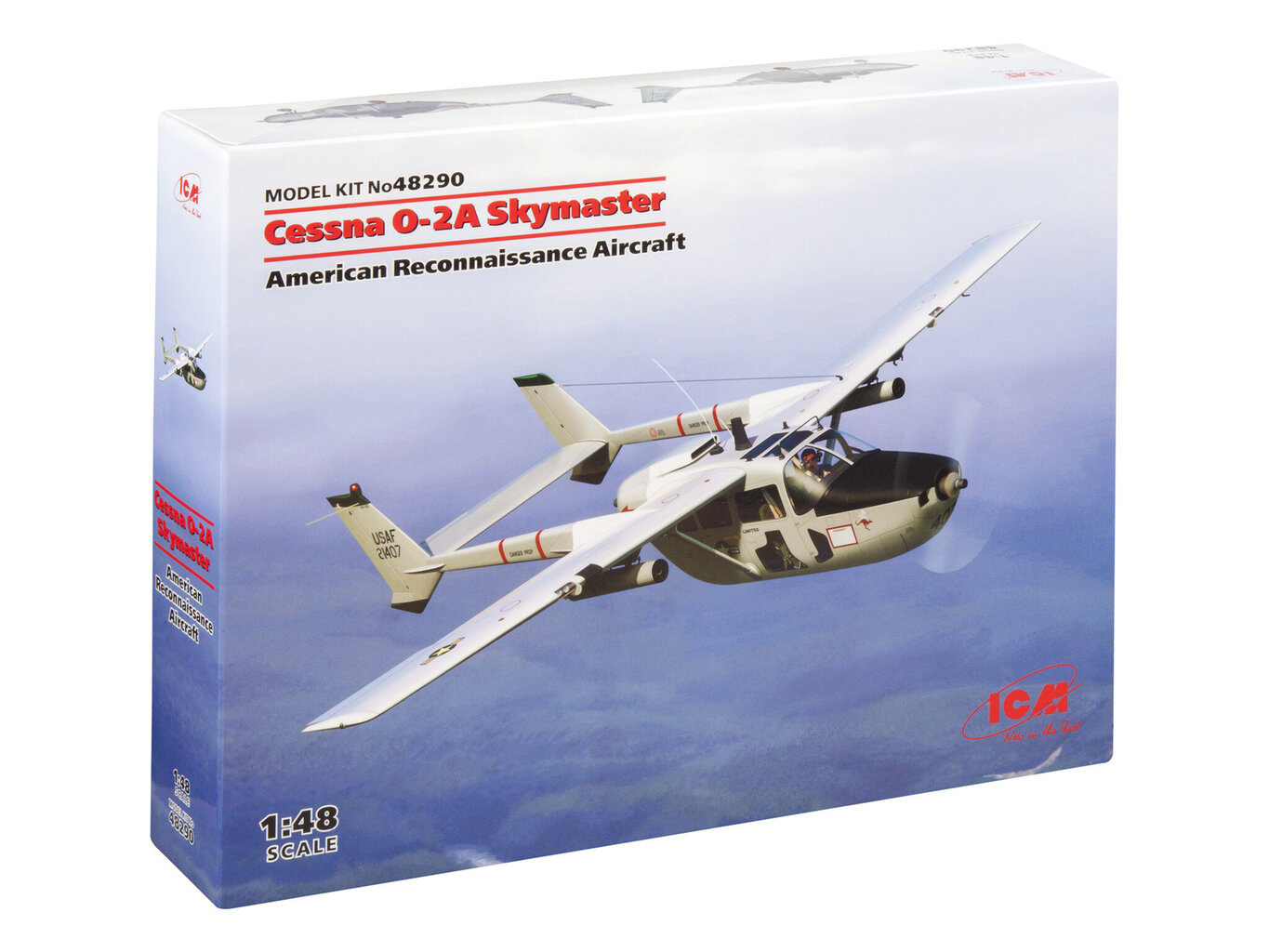 Klijuojamas Modelis ICM 48290 Cessna O-2A Skymaster 1/48 kaina ir informacija | Klijuojami modeliai | pigu.lt