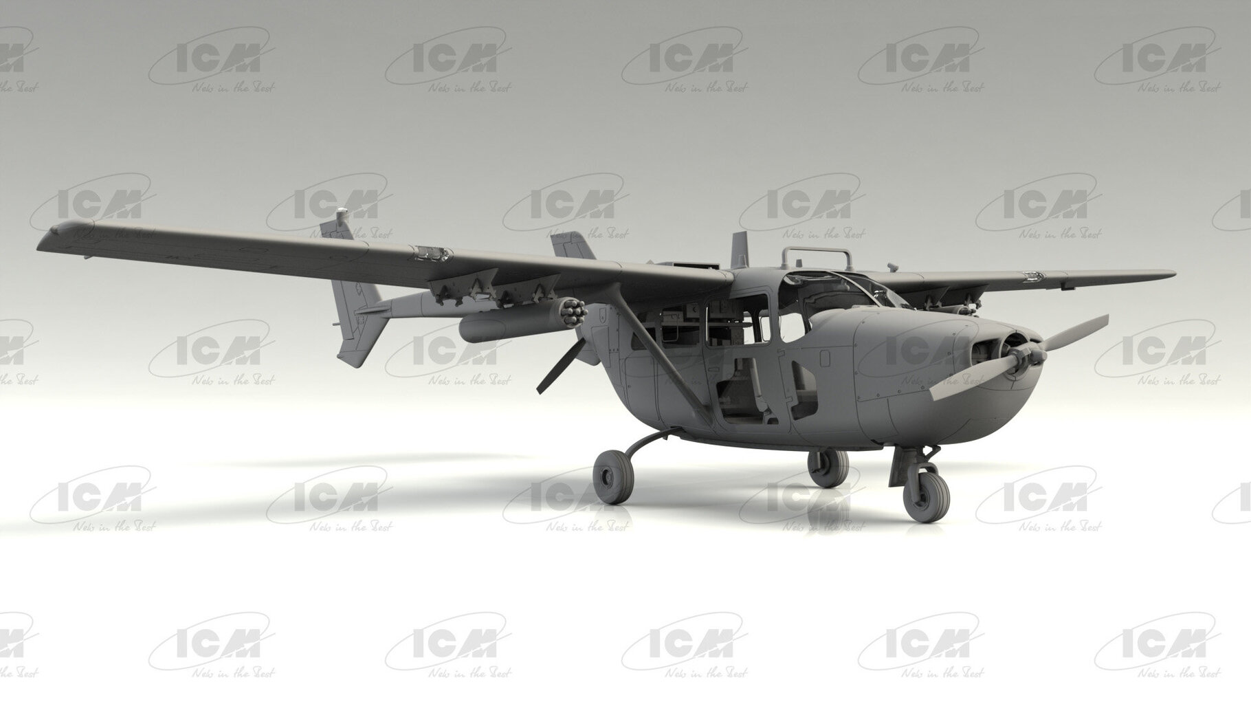 Klijuojamas Modelis ICM 48291 Cessna O-2A US Navy Service 1/48 kaina ir informacija | Klijuojami modeliai | pigu.lt