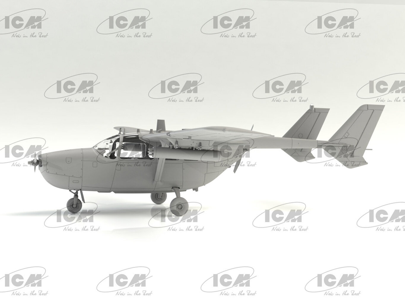 Klijuojamas Modelis ICM 48292 Cessna O-2A (late production) 1/48 kaina ir informacija | Klijuojami modeliai | pigu.lt