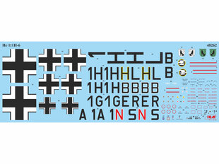 Клеющаяся модель ICM 48262 German He 111H-6 1/48 цена и информация | Склеиваемые модели | pigu.lt