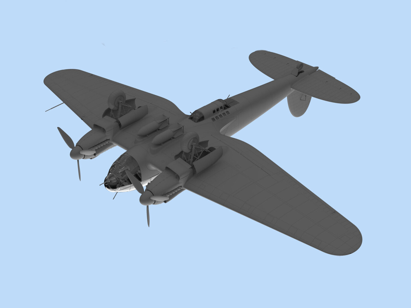 Klijuojamas Modelis ICM 48265 German He 111H-6 North Africa 1/48 цена и информация | Klijuojami modeliai | pigu.lt