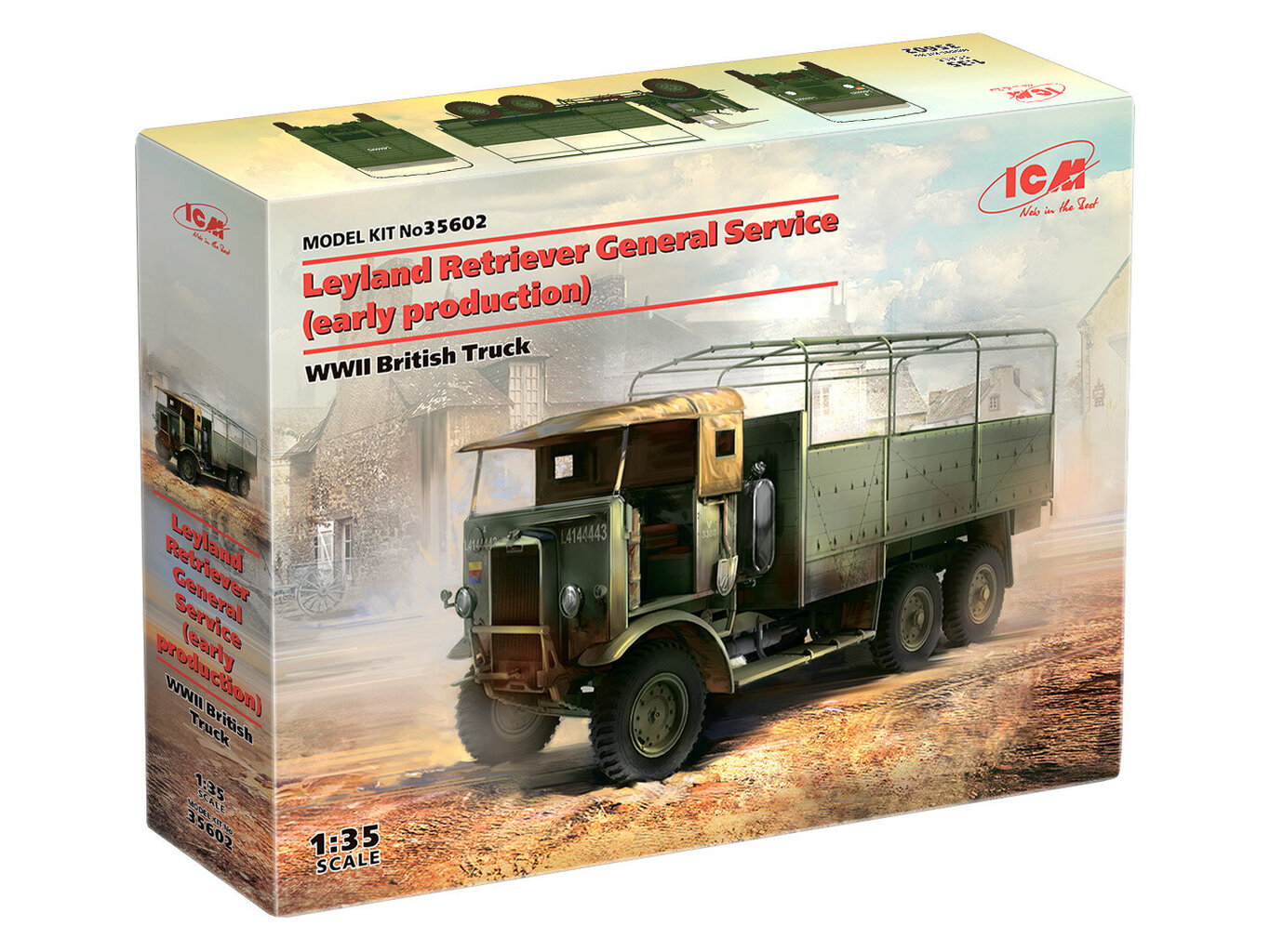 Klijuojamas Modelis ICM 35602 British Leyland Retriever General Service (early production) 1/35 цена и информация | Klijuojami modeliai | pigu.lt