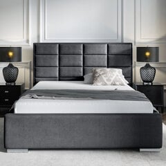 Кровать Selsey Elibin, 160x200 см, темно-серая цена и информация | Кровати | pigu.lt