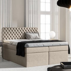 Кровать Selsey Costmary, 160x200см, серая цена и информация | Кровати | pigu.lt