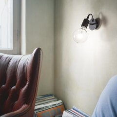 Ideal Lux šviestuvas Edison Ap1 Nero 148908 kaina ir informacija | Sieniniai šviestuvai | pigu.lt