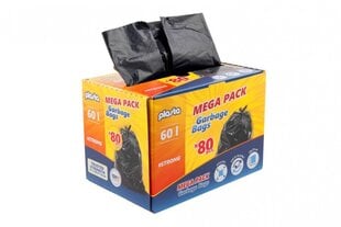 Пакеты для мусора MEGA PACK, 60 л x 80 шт цена и информация | Мешки для мусора | pigu.lt