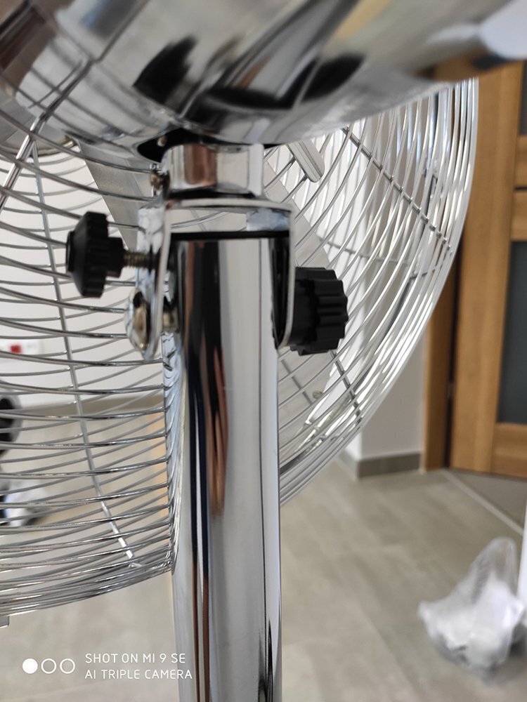 Grindų ventiliatorius Vento Inox Chrome 40 cm 50W цена и информация | Ventiliatoriai | pigu.lt