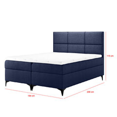 Кровать Selsey Firome, 180x200 см, синяя цена и информация | Кровати | pigu.lt