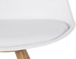 2-jų kėdžių komplektas Notio Living Lecce, baltas kaina ir informacija | Virtuvės ir valgomojo kėdės | pigu.lt