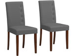 2-jų kėdžių komplektas Notio Living Billa, pilkas/rudas