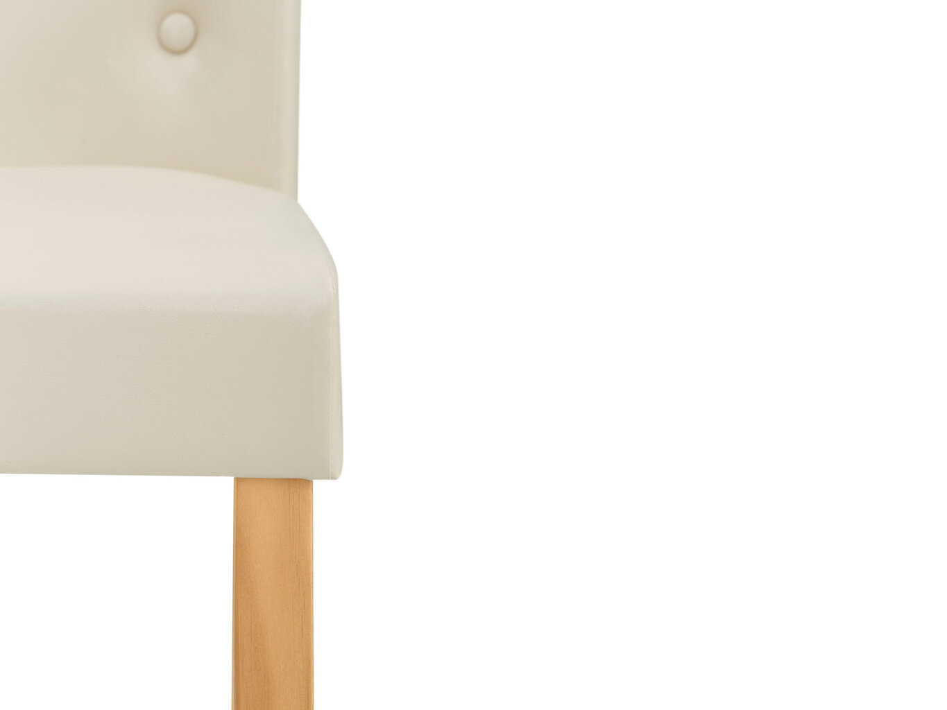 2-jų kėdžių komplektas Notio Living Billa, kreminis/šviesiai rudas kaina ir informacija | Virtuvės ir valgomojo kėdės | pigu.lt