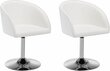 2-jų kėdžių komplektas Notio Living Willy, baltas kaina ir informacija | Virtuvės ir valgomojo kėdės | pigu.lt