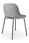 2-jų kėdžių komplektas Notio Living Orca, pilkas/juodas kaina ir informacija | Virtuvės ir valgomojo kėdės | pigu.lt