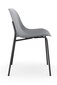 2-jų kėdžių komplektas Notio Living Orca, pilkas/juodas kaina ir informacija | Virtuvės ir valgomojo kėdės | pigu.lt