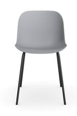 Набор из 2 стульев Notio Living Orca, серый/черный цена и информация | Стулья для кухни и столовой | pigu.lt