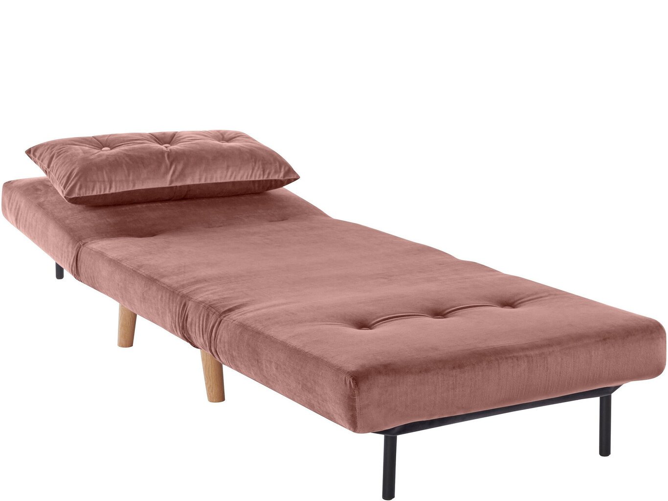 Miegamasis fotelis Notio Living Malina, rožinis kaina ir informacija | Svetainės foteliai | pigu.lt