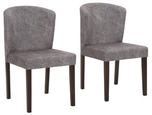 2-jų kėdžių komplektas Notio Living Jefferson, šviesiai rudas kaina ir informacija | Virtuvės ir valgomojo kėdės | pigu.lt