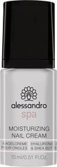 Drėkinanatis nagų kremas Alessandro Moisturizing Nail Cream, 15ml kaina ir informacija | Nagų lakai, stiprintojai | pigu.lt